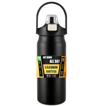 Load image into Gallery viewer, Stainless Steel Insulated Water Bottle with Straw (40oz) | Keeps Drinks Cold for 24 Hrs &amp; Hot for 8 Hrs | Leakproof Vacuum Flask for Sports &amp; Travel
