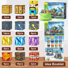 Load image into Gallery viewer, Magnetic Building Blocks Mine World Magnet Cube Set for Boy Girl Kid Age 3+ DIY Model Children Stem STEM Sensory Toy Gift

