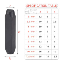 Load image into Gallery viewer, Letter &amp; Number Stamp Punch Set - Hardened Steel for Metal, Wood, Leather (A-Z, 0-9)
