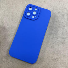 Load image into Gallery viewer, High-end Black Shockproof Silicone Phone Case For iPhone 13 12 Pro 11 Pro Max For Men Protect Lens Cover Compatible with iPhone Silicone Rubber Case Comfortable Grip
