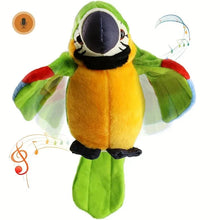Load image into Gallery viewer, Talking Macaw Parrot Plush – Repeat &amp; Speak Electronic Stuffed Toy
