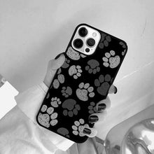 将图片加载到图库查看器，Dog Foot Print Colorful Pattern Phone Case For Iphone 14 Se 2020 Xr Xs 11 12 13 Mini Pro Max 6 7 8 Plus  Ultra Designer Printed Hard Back Case
