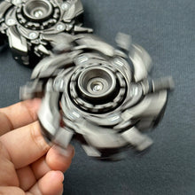 Load image into Gallery viewer, EDC Open Armor Metal Spinning Top – Magnetic Fidget Slider Toy for Adults | Stress Relief Spinner with Mecha Design &amp; Smooth Rotation
