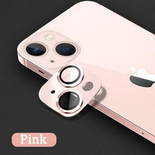 Load image into Gallery viewer, Camera Lens Protector on For iPhone 14 13 12 Pro Max 13Mini Tempered Glass For iPhone 11 13 14 Pro 14Plus Metal Camera Protector Camera Film Protective Lens Case
