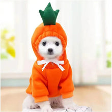 Load image into Gallery viewer, Cute Dog Hoodie with Hat - Funny Pet Fruit Costume for Halloween &amp; Daily Wear
