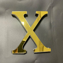 Load image into Gallery viewer, Gold Mirror 3D Letter Wall Stickers – Acrylic Peel &amp; Stick Decor
