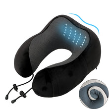 Load image into Gallery viewer, Soft Travel Pillow U Shaped Travel Healthcare Memory Foam Neck Cervical Airplane Pillow Neck Cushion
