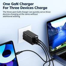Load image into Gallery viewer, Toocki 67W GaN Charger Quick Charge 4.0 PD3.0 Fast Charging Type C Charger for Macook iPhone 14 13 12 Pro Max Samsung S23 Xiaomi
