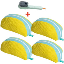 将图片加载到图库查看器，Shoe Washing Machine Bag with Brush Set – Durable Laundry Cleaner (1–4PCS)
