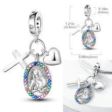 Load image into Gallery viewer, 925 Sterling Silver Pink Butterfly &amp; Luminous Firefly Charm – Dangle Bead for Bracelet or Necklace | Elegant DIY Jewelry Gift for Women
