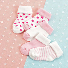 Load image into Gallery viewer, 5 Pairs Baby Socks Warm Cartoon Floor Socks for Newborn Toddlers
