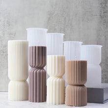 Load image into Gallery viewer, Nordic Cylindrical Silicone Candle Mold – Minimalist DIY Candle, Soap &amp; Resin Mold for Home Décor and Gift Crafting
