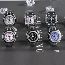 Load image into Gallery viewer, RetroGem Jewelry Y2k Finger Watch Rings for Women Men Stretchy Roman Quartz Mini Elastic Vintage Exquisite Watch Ring Punk Gift
