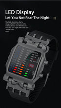 将图片加载到图库查看器，LED Watch Men Fashion Creative Crab Type Electronic Watch Luminous Binary Gift Business Style Cool Waterproof Multi Function

