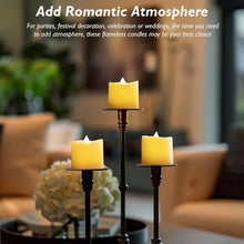 Load image into Gallery viewer, Flickering LED Ivory Electronic Candle, Flameless Tealight Candle, Battery Operated LED Tealight Candle, Ideal for Weddings, Tab
