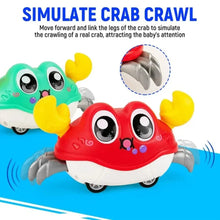 Load image into Gallery viewer, Interactive Crawling Crab Toy - Double Return Force &amp; Bubble Simulation | Fun Baby Sensory Toy for Toddlers
