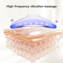 将图片加载到图库查看器，3 in 1 EMS Neck Face Beauty Device with Thermal Neck Lifting Vibration LED Facial Massager Double Chin Remover Skin Care Tool
