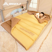 将图片加载到图库查看器，BSWOLF 2 Person Camping Sleeping Bag Four Seasons Portable Winter Sleeping Bag for Outdoor Camp Travel Hiking
