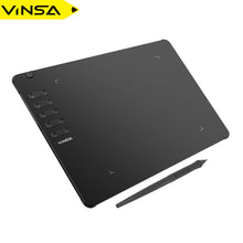 Load image into Gallery viewer, VINSA T1161 Graphics Drawing Tablet Ultra-thin Stylus 8 Pen Nibs Art Creation Sketch with 8192 Levels Pressure Battery-free
