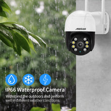 Load image into Gallery viewer, 8MP 4K PTZ WIFI IP Camera Audio Outdoor Night Color Security Home AI Human Detection iCsee  CCTV Surveillance Camera
