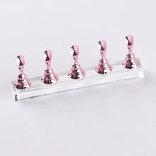 Load image into Gallery viewer, Magnetic Nail Holder Set - 5/30pcs False Nail Tip Practice Stand with Crystal Base
