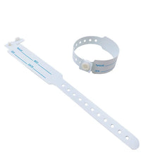 Load image into Gallery viewer, 100pcs Waterproof Soft PVC Medical Wristbands Writable Patient Identification Bracelets  Vinyl Band for Healthcare
