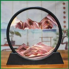 Load image into Gallery viewer, 3D Moving Sand Art Picture - Round Glass Deep Sea Sandscape Hourglass for Home &amp; Office Decor
