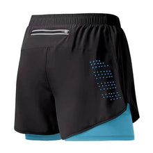 Load image into Gallery viewer, Men’s 2-in-1 Running Shorts – Quick-Dry Double Layer Gym Shorts for Training, Workout &amp; Bodybuilding (Black)
