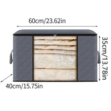 将图片加载到图库查看器，Large Capacity Foldable Clothes Storage Bag – Blanket &amp; Closet Organizer
