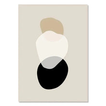 Load image into Gallery viewer, Geometric Leaf Rainbow Boho Canvas Wall Art | Nordic Abstract Poster
