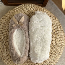 Load image into Gallery viewer, Winter Warm Slipper Womens Home Plush Soft Fluffy Cute Funny Indoor House Female Non Slip Ladies Floor Shoes Heart Love Grip
