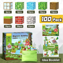 Load image into Gallery viewer, Magnetic Building Blocks Mine World Magnet Cube Set for Boy Girl Kid Age 3+ DIY Model Children Stem STEM Sensory Toy Gift
