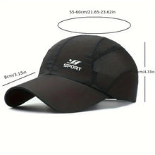 Load image into Gallery viewer, UV Protection Baseball Cap – Quick-Dry Breathable Strapback for Outdoors
