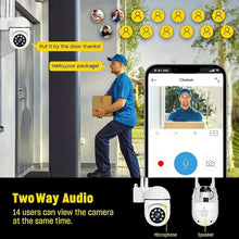 Load image into Gallery viewer, Ease Life APP Wireless 1080P HD Indoor/Outdoor WiFi Security Camera, Color Night Vision, 2-Way Audio, 360° Black Y108
