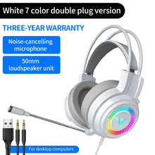 Load image into Gallery viewer, G58 G60 Gaming Headset 7.1 Stereo SVirtual Surround Bass Earphone Headphone with Mic LED Light for Computer PC Gamer Foldable
