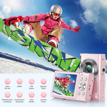 Load image into Gallery viewer, 4K Digital Camera Autofocus Vlogging Camera HD 48MP with 2.8" Large Screen Camcorder Camera for Photography for Kid Adult
