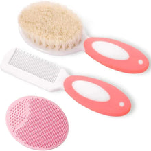 Load image into Gallery viewer, Baby Hair Brush Set – Soft Silicone Bristle Comb for Newborns
