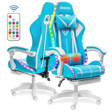 将图片加载到图库查看器，High Quality Gaming Chair RGB Light Office Chair Gamer Computer Chair Ergonomic Swivel Chair 2 Point Massage Gamer Chairs
