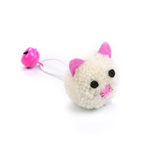 将图片加载到图库查看器，4pcs/lot Plush Mouse Cat Toy Cute Bell Mice Funny Cat Toys Cute Plush Teeth Cleaning Balls Chewing Soft Molar Toy Faux Pet Toy Colorful Plush Mouse Head with Bell Rope Cat Toy Interactive Cat Toy
