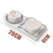 Load image into Gallery viewer, 1/2PC Multi Functional Egg Cutting Artifact Stainless Steel Slicer Fancy Splitter Kitchen Divider Two in One Egg Cutter Tools
