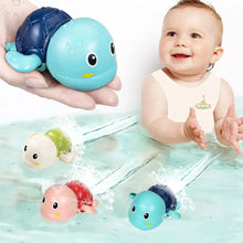 Load image into Gallery viewer, Baby Bath Toys - Swimming Turtle Whale Clockwork Water Toys for Kids | Safe Fun Bath Time Play
