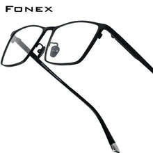 将图片加载到图库查看器，FONEX Titanium Square Glasses – Ultralight Men’s High-End Eyewear
