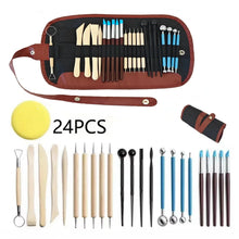 Load image into Gallery viewer, Pottery Clay Sculpting Tools Kit - 8-61 Pcs for Carving, Shaping &amp; Modeling
