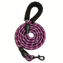 将图片加载到图库查看器，Reflective Dog Leash – Heavy Duty Traction Rope with Padded Handle for Strong Dogs

