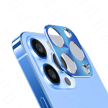 Load image into Gallery viewer, Alloy Camera Protector For Iphone 13 12 14 11 Pro Max Mini Plus Protective Full Cover Ring Textured Phone Lens Film Iphone14 Aluminum Alloy Camera Protector For Iphone

