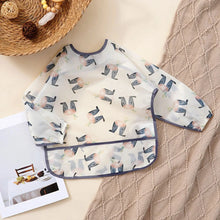 将图片加载到图库查看器，Waterproof Long Sleeve Baby Bib | Washable Feeding Bib with Full Coverage &amp; Easy Clean Design
