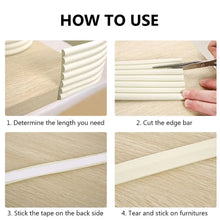 Load image into Gallery viewer, Baby Safety Table Edge Protector Foam Strip – 2 Meter Guard
