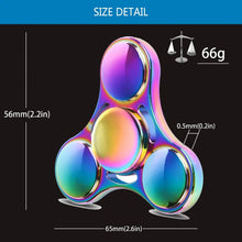 Load image into Gallery viewer, Stainless Steel Fidget Spinner – High-Speed Precision Metal Hand Spinner | 3+ Minute Spin Time for EDC, ADHD &amp; Anxiety Relief
