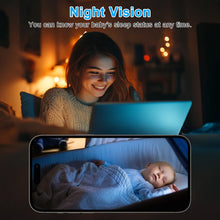 Load image into Gallery viewer, WESECUU Wifi IP Camera 360° Full Coverage PTZ Security Camera 1080P Auto Tracking Wireless Surveillance Night Vision Mini Camera
