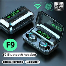 将图片加载到图库查看器，TWS F9-5 Earphone Bluetooth Earphones Wireless Headphones Hifi Stereo Sports Earbuds Headset Hearing Aids With Mic Handfree
